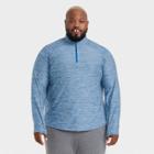 Men's Big & Tall Cozy 1/4 Zip Pullover - All In Motion Blue