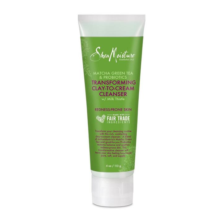 Sheamoisture Matcha Green Tea And Probiotics Clay To Cream Cleanser