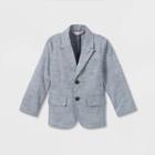 Toddler Boys' Stretch Chambray Suiting Blazer - Cat & Jack Blue