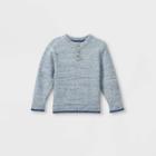 Toddler Boys' Henley Pullover Sweater - Cat & Jack Heather Gray