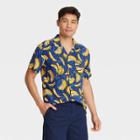 Men's Short Sleeve Button-down Camp Shirt - Goodfellow & Co Yellow