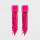 Sugarfix By Baublebar Brightly Beaded Tassel Earrings - Pink, Girl's