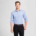 Men's Long Sleeve Wrinkle Free Standard Fit Dress Shirt - Goodfellow & Co Amparo Blue
