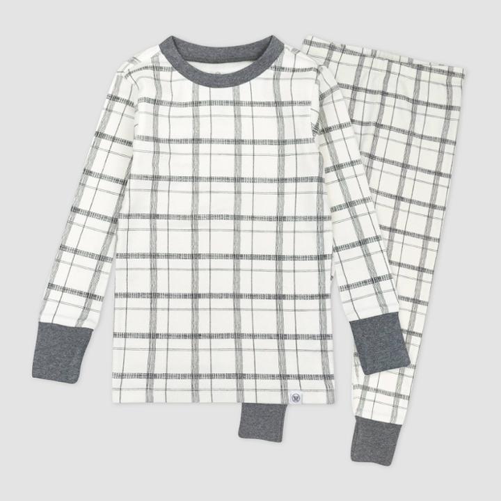 Honest Baby Toddler Boys' 2pc Clean Plaid Pajama