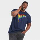 Nearly There Pride Gender Inclusive Adult 'ally' Short Sleeve T-shirt - Navy
