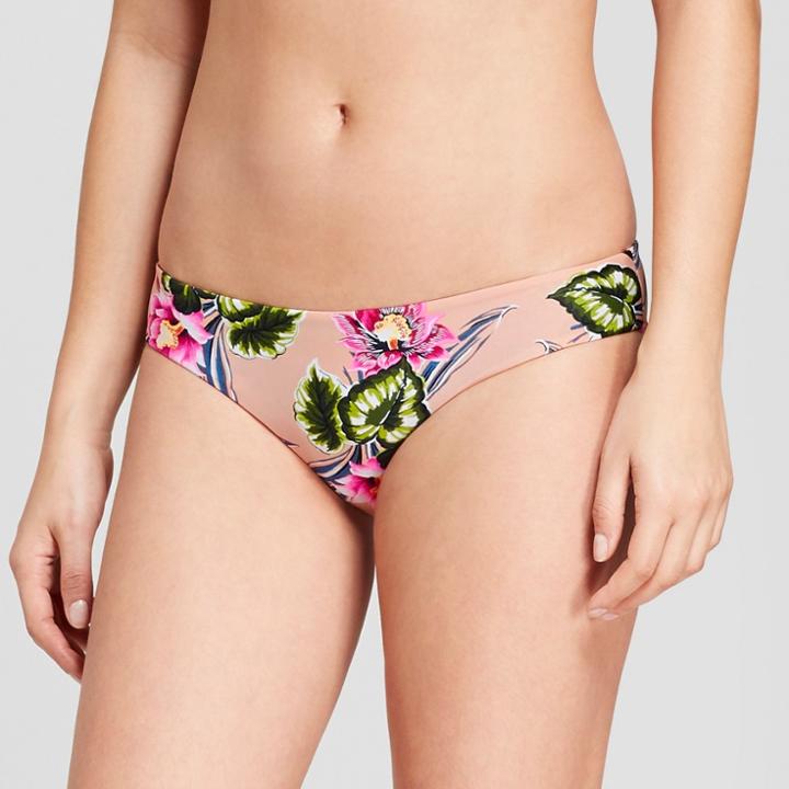 Tori Praver Seafoam Women's Tropical Cheeky Bikini Bottom - Porcelain