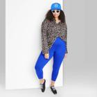 Women's Plus Size Ascot + Hart Graphic High-waisted Leggings - Blue