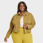 Women's Plus Size Anorak Jacket - Ava & Viv Green
