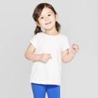 Toddler Girls' Short Sleeve T-shirt - Cat & Jack White