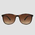 Women's Square Plastic Sunglasses - A New Day Brown