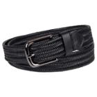 Target Men's 35mm Stretch Leather Braided Belt - Goodfellow & Co Black