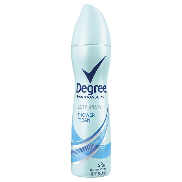 Degree Motionsense Shower Clean Dry Spray Antiperspirant