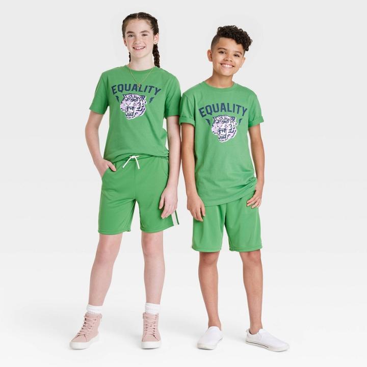 Kids' Short Sleeve Graphic T-shirt - Art Class Green