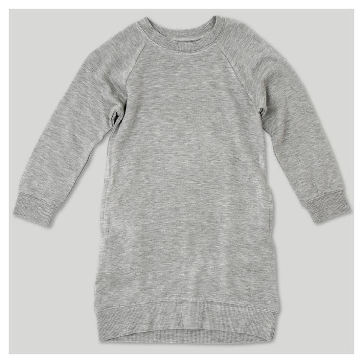 Toddler Girls' Afton Street Sweatshirt A Line Dress Heather Gray