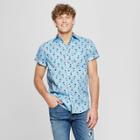 Fifth Sun Men's Popsicle Short Sleeve Woven Button-down Shirts - Denim Blue