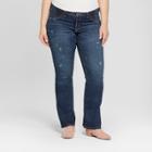 Target Maternity Plus Size Inset Panel Bootcut Jeans - Isabel Maternity By Ingrid & Isabel Dark Wash 14w, Women's, Blue