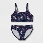 Girls' 'wish Upon A Unicorn' Bikini Swimsuit - Cat & Jack Blue