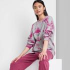 Oversized Sweatshirt - Wild Fable Dark Pink Tie-dye