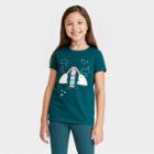 Girls' Short Sleeve Graphic T-shirt - Cat & Jack Green