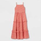 Girls' Floral Tiered Maxi Dress - Cat & Jack Red