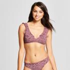 Women's Crochet Bralette Bikini Top - Mossimo Primrose