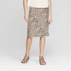 Girls' Midi Cheetah Print Skirt - Art Class