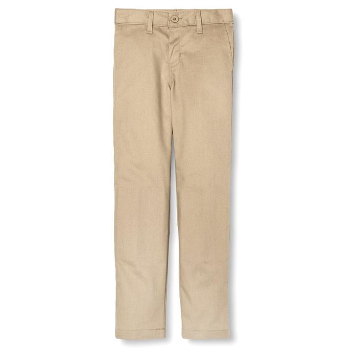 Dickies Boys' Slim Fit Flat Front Pants - Khaki 20, Desert