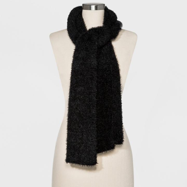 Women's Oblong Scarf - Wild Fable Black