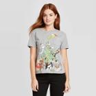 Women's Looney Tunes Christmas Tree Short Sleeve Graphic T-shirt - Heather Gray