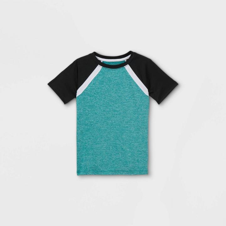 Toddler Boys' Colorblock Athletic Short Sleeve T-shirt - Cat & Jack Green