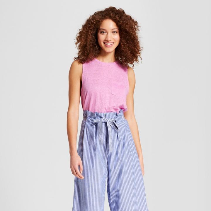 Women's Linen Tank - A New Day Purple