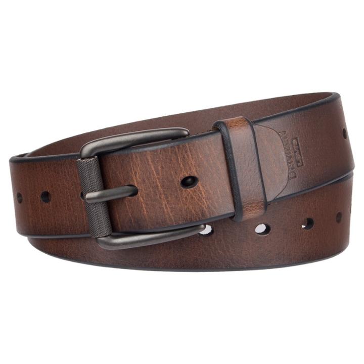 Denizen From Levi's Men's Non-reversible Single Laser Cut Belt - Brown,