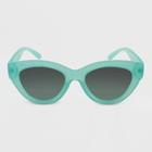 Women's Cateye Sunglasses - Wild Fable Aqua Blue