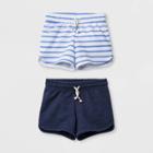 Girls' Pull-on Knit Shorts - Cat & Jack Nightfall Blue/blue