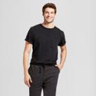 Men's Standard Fit Short Sleeve Garment-dyed Crew T-shirt - Goodfellow & Co Black