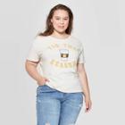 Women's Tis The Season Pumpkin Spice Plus Size Short Sleeve T-shirt - Fifth Sun (juniors') - Off White 1x, Size: