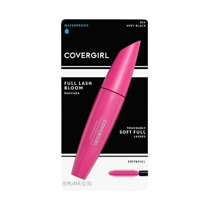Covergirl Full Lash Bloom Waterproof Mascara 826 Very Black .44fl Oz, Water Resistant Very Black