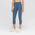 Women's Training High-waisted Capri Leggings - C9 Champion Juniper Blue