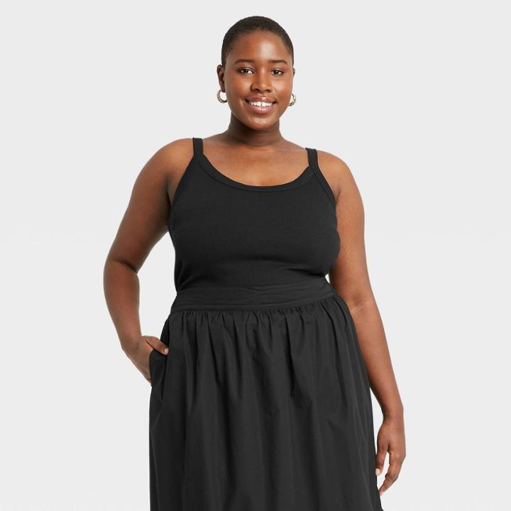 Women's Plus Size Cami - A New Day Black