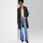 Women's Faux Leather Jacket - Wild Fable Black
