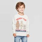 Toddler Boys' Star Wars Long Sleeve T-shirt - Oatmeal 12m, Boy's, Size: