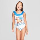 Girls' Spirit Riding Free One Piece Swimsuit - Blue