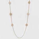 Target Women's Long Necklace With Eight Filigree Discs - Rose Gold (34'),
