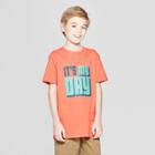 Boys' Short Sleeve It's My Day Graphic T-shirt - Cat & Jack Orange