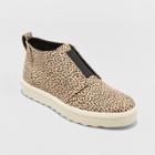 Target Women's Lilian Microsuede Leopard Print Slip On Sneakers - Universal Thread Brown
