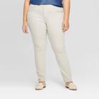 Women's Plus Size Destroyed Skinny Jeans - Universal Thread Gray