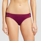 Mossimo Women's Strappy Cheeky Bikini Bottom - Deep Red -