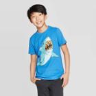Boys' 'shark Pizza Teeth' Short Sleeve Graphic T-shirt - Cat & Jack Blue