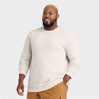 Men's Big & Tall Crewneck Fleece Sweater - All In Motion Cream