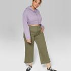Plus Size Women's Plus Straight Leg Carpenter Pants - Wild Fable Olive